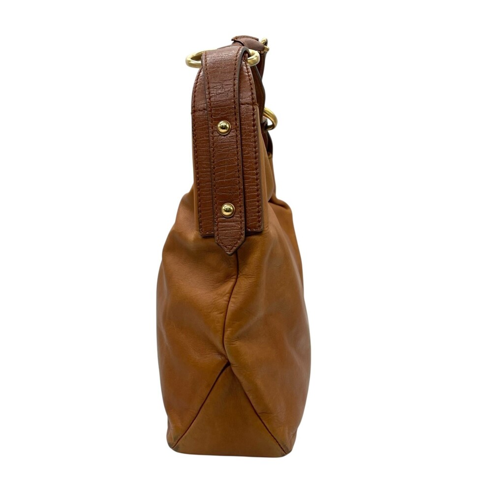 Gucci One-Shoulder Handbag Leather Brown Women's U17 - Picture 6 of 16